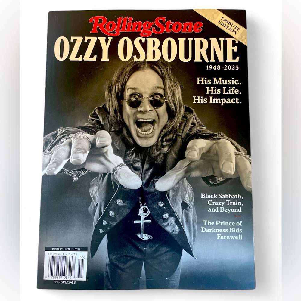 Rolling Stone Ozzy Osbourne Tribute Edition Magazine